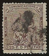 Espagne      .  Y&T   .   134  .    1873   .     O   .     Oblitéré - Oblitérés
