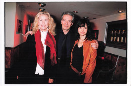 BRIGITTE FOSSEY PIERRE ARDITI ET EVELYNE BOUIX 2003 FESTIVAL DU FILM DE PARIS  PHOTO  27 X 18 CM R1 - Personalità