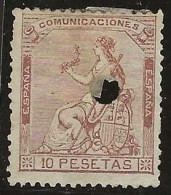 Espagne      .  Y&T   .   139  (2 Scans)    .    1873   .     O   .     Oblitéré - Used Stamps