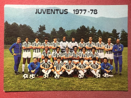 Cartolina Sport Calcio - Juventus 1977 - 1978 - Sportifs