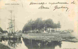 35 - Redon - Entrée Du Port - Bateaux - Précurseur - CPA - Oblitération Ronde De 1901 - Etat Pli Visible - Voir Scans Re - Redon