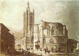 63 - Ambert - L'Eglise Saint-Jean - D'après Une Gravure D'époque - Gravure Lithographie Ancienne - CPM - Carte Neuve - V - Ambert