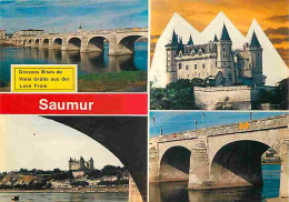 49 - Saumur - Le Château - Le Pont Sur La Loire - Multivues - CPM - Voir Scans Recto-Verso - Saumur