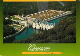 37 - Chenonceau - Le Château Et Ses Jardins - Vue Aérienne - CPM - Voir Scans Recto-Verso - Chenonceaux