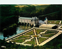 37 - Chenonceau - Le Château Et Ses Jardins - Vue Aérienne - Carte Neuve - CPM - Voir Scans Recto-Verso - Chenonceaux