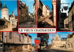 28 - Chateaudun - Le Vieux Chateaudun - Multivues - Blasons - CPM - Voir Scans Recto-Verso - Chateaudun