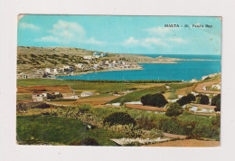 MALTA - St Paul's Bay Used Postcard - Malte