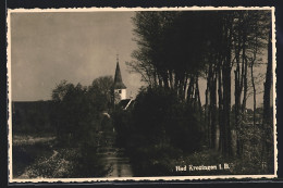 AK Bad Krozingen I. B., Ortspartie Mit Kirche  - Bad Krozingen