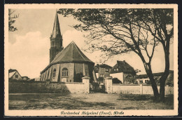 AK Insel Helgoland, Partie An Der Kirche  - Helgoland