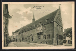 AK Merseburg A. S., Rathaus Mit Strassenpartie  - Merseburg