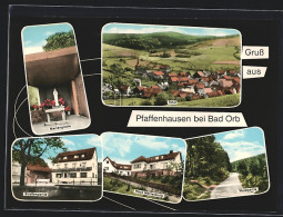 AK Pfaffenhausen B. Bad Orb, Haus Marienburg, Mariengrotte, Strassenpartie  - Bad Orb