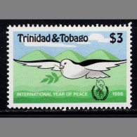 BB3735 Trinidad And Tobago 1986 Peace Pigeon 1V MNH - Trinidad & Tobago (1962-...)