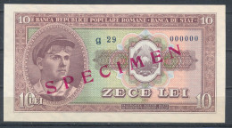 °°° SPECIMEN ROMANIA 10 LEI 1952 UNC °°° - Roemenië