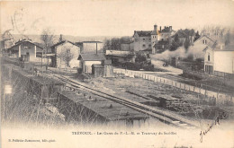 01-TREVOUX- LES GARES DU P.L.M ET TRAMWAY DU SUD-EST - Trévoux