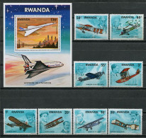 Rwanda 1978 / Aviation Airplanes MNH Aviación Luftfahrt / Cu8320  1-52 - Aviones