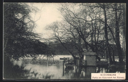 AK Glücksburg, Partie Am Rüderteich Bei Ruhetal  - Glücksburg