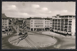 AK Kiel, Strassenbahnen, Woolworth, Holstenbrücke  - Kiel