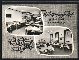 AK Saarbrücken, Das Restaurant Württemberger Hof, Gaststube Und Barbereich, Mainzerstr. 107  - Saarbruecken