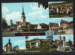 AK Fladungen /Rhön, Blick Zur Kirche, Rhön-Museum, Kapelle, Oberfladungen-Melpers, Brunnen  - Other & Unclassified