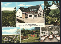 AK Espenschied I. Taunus, Gasthaus Zur Dorfschänke, Ortsansicht, Liegewiese  - Taunus