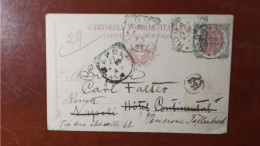 * ITALY > 1896 POSTAL HISTORY > 10c Stationary Card From Roma To Napoli - Other & Unclassified