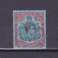 BERMUDA 1938, SG# 117b, 2sh6d Black And Red/blue, Ordinary Paper, Perf 14, King George VI, Good Readable Cancellation - Bermuda
