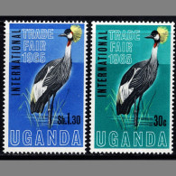 BB3748 Uganda 1965 Birds Coronal Gull 2V MNH - Ouganda (1962-...)