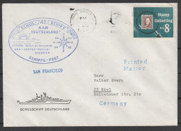 Schiffspost: 1973, Schulschiff Deutschland, Chatet Stpl.  AZOREN / PERU / EL SALVADOR / USA / MEXICO /CANADA / ALGERIEN - Maritime