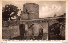 NÂ°35173 Z -cpa Chinon -le ChÃ¢teau -la Tour Du Coudray- - Chinon