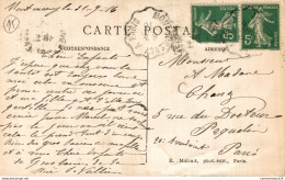 NÂ°34961 Z -cachet Convoyeur (ambulant) Montmorency Ã  Paris - Railway Post