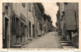 NÂ°34855 Z -cpa Saint Jean Pied De Port -rue De La Citadelle Et Son Trottoir En Escalier- - Saint Jean Pied De Port