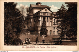 NÂ°34768 Z -cpa Mulhouse -le ThÃ©Ã¢tre -cÃ'tÃ© Du Parc- - Mulhouse