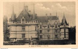 NÂ°34726 Z -cpa Azay Le Rideau -face Est- - Châteaux