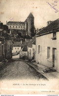 NÂ°35686 Z -cpa Semur -la Rue Perbuisot Et Le Donjon- - Semur