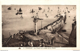 NÂ°35659 Z -cpa Cancale -le Phare Et La JetÃ©e De La Houle- - Cancale