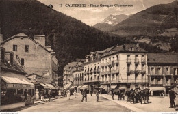 NÂ°35580 Z -cpa Cauterets -place Georges ClÃ©menceau- - Cauterets