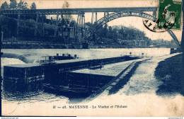 NÂ°35539 Z -cpa Mayenne -le Viaduc Et L'Ã©cluse- - Mayenne