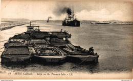 NÂ°35500 Z -cpa Suez Canal -ship On The Timsah Lake- - Suez