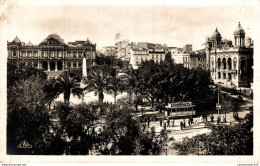 NÂ°35493 Z -cpa Oran -place Du MarÃ©chal Foch- - Oran