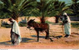 NÂ°35448 Z -cpa Labourage -femme Arabe Trainant La Charrue- - Scene & Tipi