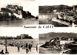 NÂ°35322 Z -cpsm Souvenir De Calvi - Greetings From...