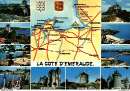 NÂ°35292 Z -cpsm La CÃ'te D'Emeraude - Maps