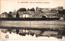 NÂ°35237 Z -cpa Pontoise -vue Sur L'hÃ'tel Dieu Et Le ChÃ¢teau- - Pontoise