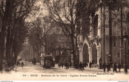 NÂ°35229 Z -cpa Nice -avenue De La Gare- - Transport (rail) - Station