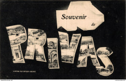 NÂ°35221 Z -cpa Souvenir De Privas - Greetings From...