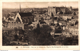 NÂ°36148 Z -cpa Poitiers -vue Sur La CathÃ©drale- - Poitiers