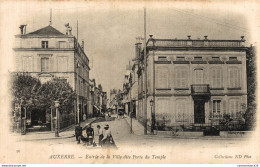 NÂ°36004 Z -cpa Auxerre -entrÃ©e De La Ville Dite Porte Du Temple- - Auxerre