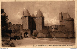 NÂ°35853 Z -cpa Carcassonne -porte Narbonnaise Et Tour Du TrÃ©sor- - Carcassonne