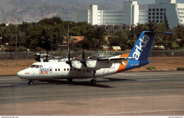 NÂ°35821 Z -cpsm DeHavilland DHC 7 102 Arkia -Ã  Elat- - 1946-....: Ere Moderne