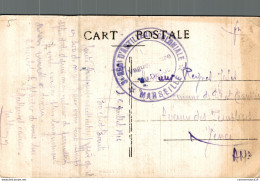 NÂ°36343 Z -cachet 3Ã¨ RÃ©giment D'artillerie Coloniale -Marseille -1916- - Guerra De 1914-18